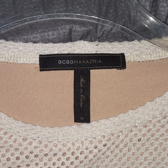 Mesh BCBGMaxazria color block women's top - Picture 6 of 7